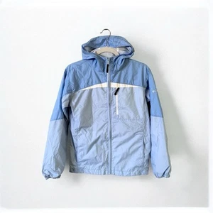Columbia Light Blue Windbreaker Jacket Girls Size 14/16 XL - Picture 1 of 9