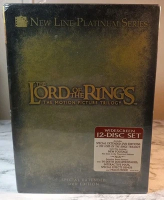 Lord of the Rings: The Motion Picture Trilogy DVD, 12-Disc Set, Extended Edition - Image 1 of 4
