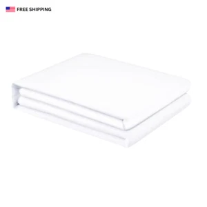 Flat Sheet Soft Brushed Microfiber Fabric Shrinkage & Fade Resist Bedding - Picture 1 of 5