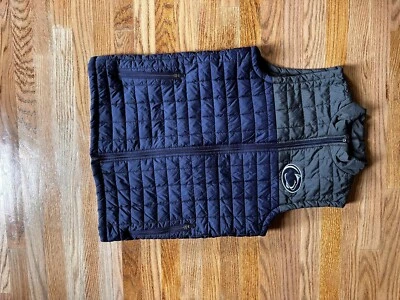 Penn State Lions Puffer Vest Jacket Men's M Colosseum Embroidered Navy Quilted - Image 1 of 4