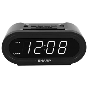 Sharp AccuSet ALARM CLOCK with DISPLAY DIMMER Automatic Time Set, Time Zone & Da - Picture 1 of 10