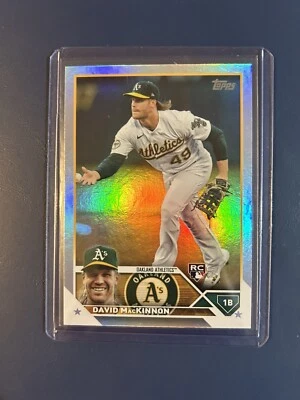 2023 Topps Series 1 David MacKinnon Silver Rainbow Foil RC #276 - Image 1 of 2