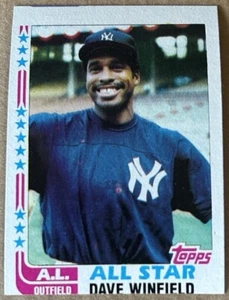 DAVE WINFIELD HOF 1982 TOPPS ALL STAR Card #553 NM-MT Condition Miscut - Picture 1 of 2