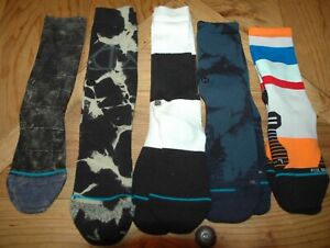 Lot of 5 pairs of Stance MIXED CREW socks MEN'S large 9-13 NEW release 