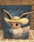 Pokémon Center x Van Gogh Eevee Inspired Self-Portrait Hat Canvas Wall Art