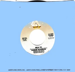 Dionne Warwick: Deja Vu / All The Time .. 45 RPM 4763 - Picture 1 of 3