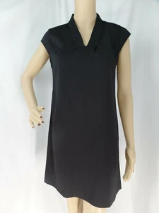 "ANN TAYLOR" BLACK CAP SLEEVES TUNIC SHIFT CAREER CASUAL DRESS SIZE: 2P NWT $110 - Picture 1 of 4