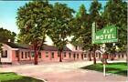 Springfield, MO Missouri ELF MOTEL & SIGN~Clyde Abbott Roadside ca1940s Postcard