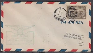 Canada FFC - Oct 1, 1928 Montreal, QC to Albany, NY #4 - Picture 1 of 1