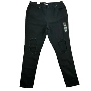 Levi's 721 High Rise Skinny Jeans 18M Women's W34xL30 Stretch Zip Black - Picture 1 of 15