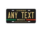 PLAQUE DÉCORATIVE POUR VOITURE MEXIQUE / plaque de voiture personnalisée Mexique tout texte