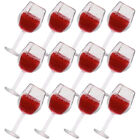  Tasses à vin réalistes pour maison de poupées, 12 pièces, Mini tasses à vin