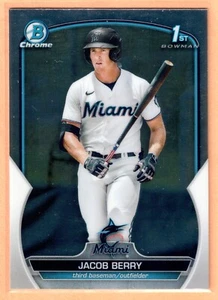 Bowman Chrome Jacob Berry 2023 #BCP-108 Marlins cantidad - Imagen 1 de 2