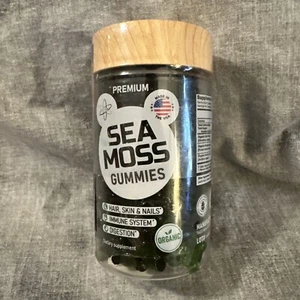 Organic Sea Moss Gummies for Adults & Kids with Bladderwrack & Burdock Root - Picture 1 of 3