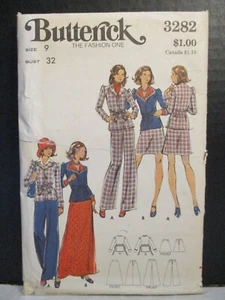 Butterick Muster 3356 Misses Kleid 2 Längen Oberteil Hose Größe 10 Brustumfang 32,5 ungeschnitten - Bild 1 von 11