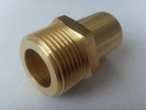 Anschlussnippel Übergangsnippel flachdichtend AG 3/4" x 22 Kupfer- auf Wellrohr - Picture 1 of 2