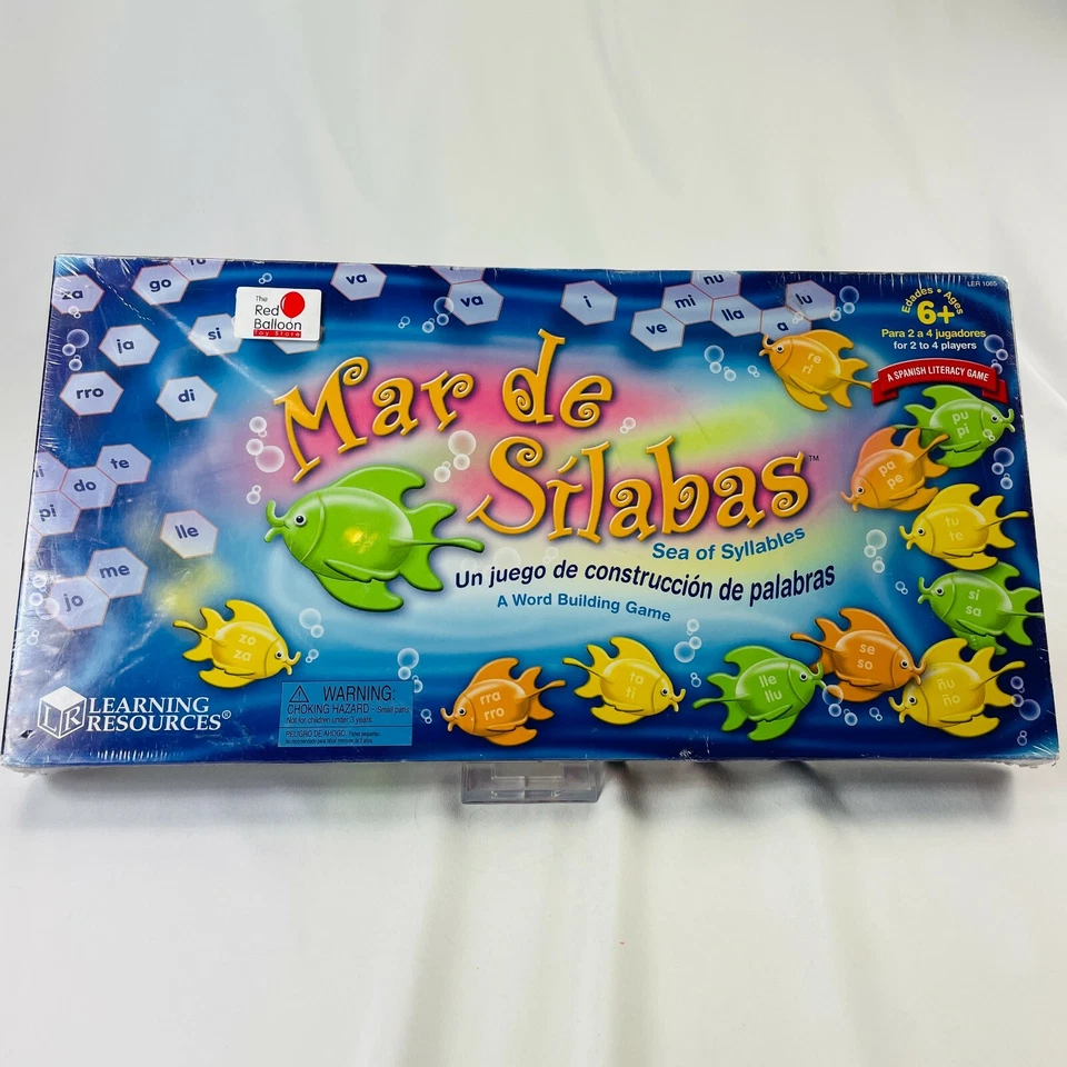 New - Learning Resources Mar de Silabas (Sea of Syllables) Game - Ages 6+ - Image 1 of 4