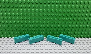 Lego 4 Dark Turquoise 1x4 brick block NEW - Picture 1 of 1