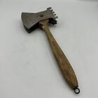 Vintage Double Blade Chopper Removable Meat Tenderizer Prepper Tool Wood Handle