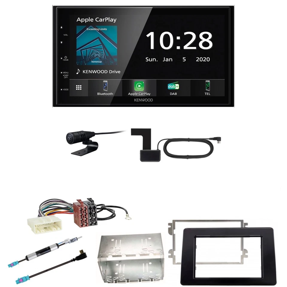 Kenwood DMX5020DABS USB Bluetooth DAB+ Einbauset für Renault Master 3 ab 2019 - Bild 1 von 1