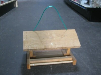 Unpainted Cedar Wood Plex Bird House - Image 1 of 4