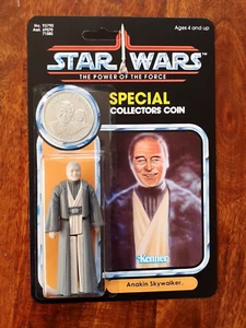 Vintage Star Wars Figure POTF Anakin Skywalker Recard with Coin 92 Back 1985 - Picture 1 of 13