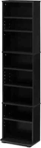 CD DVD 8 Tier Rack Storage Organizer Media Cabinet Tower Shelf Multimedia Holder - Picture 1 of 2