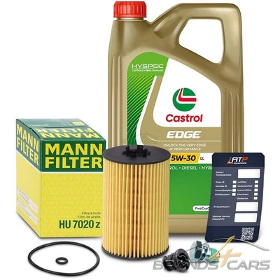 MANN ÖLFILTER +5l 5W-30 FÜR AUDI A3 A4 A6 Q3 Q5 SEAT SKODA VW GOLF 1.6 2.0 TDI - Bild 1 von 4