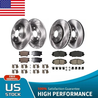 Rotores de freno delanteros traseros + pastillas de freno para Toyota Rav4 Lexus HS250H 2006-2018 Foto 1 de 4