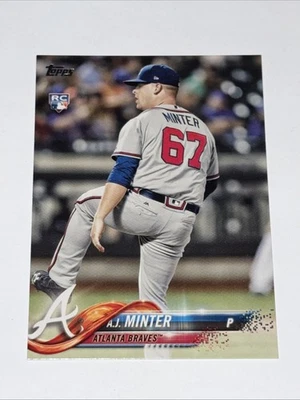 2018 Topps A.J. Minter Rookie #514 Atlanta Braves - Image 1 of 2