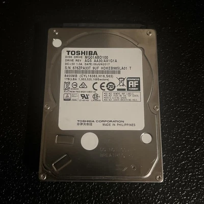 Toshiba 1TB 2.5” Sata HDD (Tested/Working) - Image 1 of 2