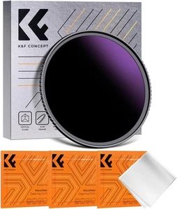 K&F Concept Solar Filter ND1000000 Solid Neutral Density for Eclipse 62/72/82mm - Picture 1 of 57