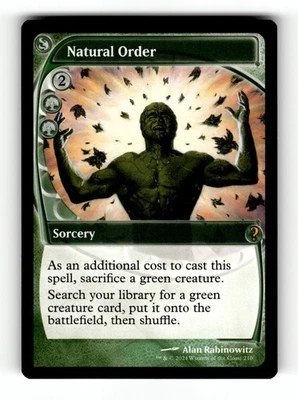 MTG: Natural Order (Future Sight) | Mystery Booster 2 210 NM - Image 1 of 2