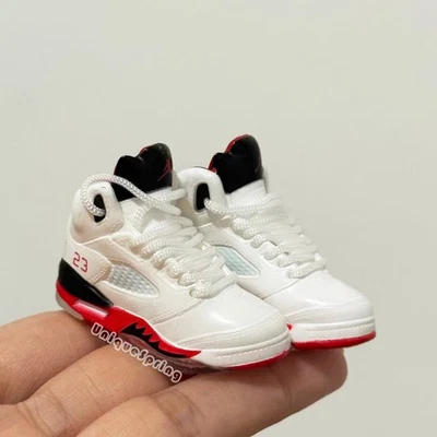 1/6 Scale Action Figure Accessories Basketball Shoes Fire Red for 12'' Doll Toy - Image 1 of 4