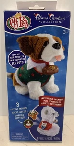 Elf Pets Class Couture Reversible Sweater w 3 Festive Patches For Elf Pets/Cute! - Picture 1 of 6