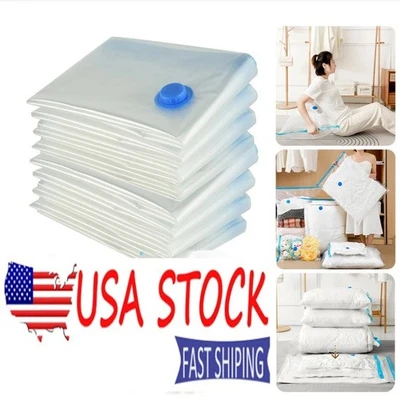 5 bolsas de almacenamiento al vacío Jumbo bolsa organizadora de ropa con sello para ahorrar espacio de viaje Foto 1 de 4