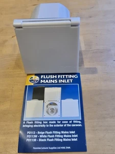 Mains Hook Up Inlet Socket 240V Flush Fitting for Caravan, Motorhome, Campervan - Picture 1 of 4