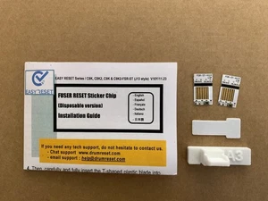 Quickest Fuser Reset Sticker Chips Twin Pack for OKI C824 N DN DNW, Two Savings - Picture 1 of 9
