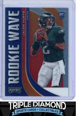 2020 Panini Playoff Jalen Hurts Rookie New Wave Eagles N235 - Image 1 of 2