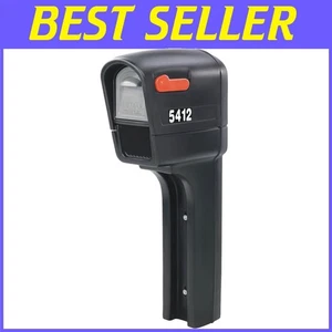 Elegant Black MailMaster Plus Mailbox with Flag & Large Storage - Easy Install - Picture 1 of 7