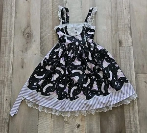 Kuromi Lolita Dress Seems Girls Size 8/10 Read Descript - Picture 1 of 18