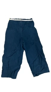 Pantalón cargo globo pierna ancha barril azul profundo Oska 100 % lino talla 1 - Imagen 1 de 3