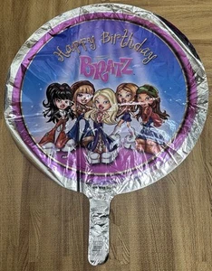 Palloncino rotondo 18" BRATZ Happy Birthday vintage unico festa - Foto 1 di 5