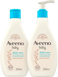 Aveeno Baby, Daily Care Set, Hair and Body Wash plus Moisturising Lotion - Picture 1 of 12
