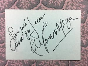 Alfonso Meza - MEXICAN CINEMA - Los Pardaillan - El maleficio - Autographed 1983 - Picture 1 of 2