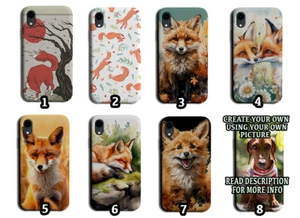 Funda Teléfono Fox Zorros Roja Naturaleza Salvaje Calle Urbana Lindo Divertido Animal Naranja - Imagen 1 de 1