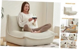 Bean Bag Chair Fireside Chair Memory Foam Lounge Chair Indoor Lazy Floor Sofa - Picture 1 of 7