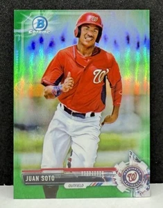 Juan Soto 2017 Bowman Chrome MINI GREEN REFRACTOR #d 53/99 PRC Mets Nats - Bild 1 von 2