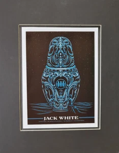Todd Slater Jack White Canopoic Jar II Poster Print Matted offset Litho 2015 Rep - Picture 1 of 2