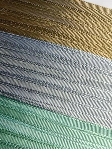 vintage grosgrain ribbon rayon 1/4 trim ruffle gather 1yd made in France - Picture 1 of 19